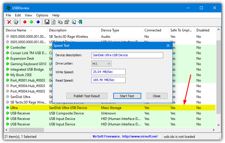 USB Speed Test