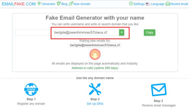 FAKE Email Generator