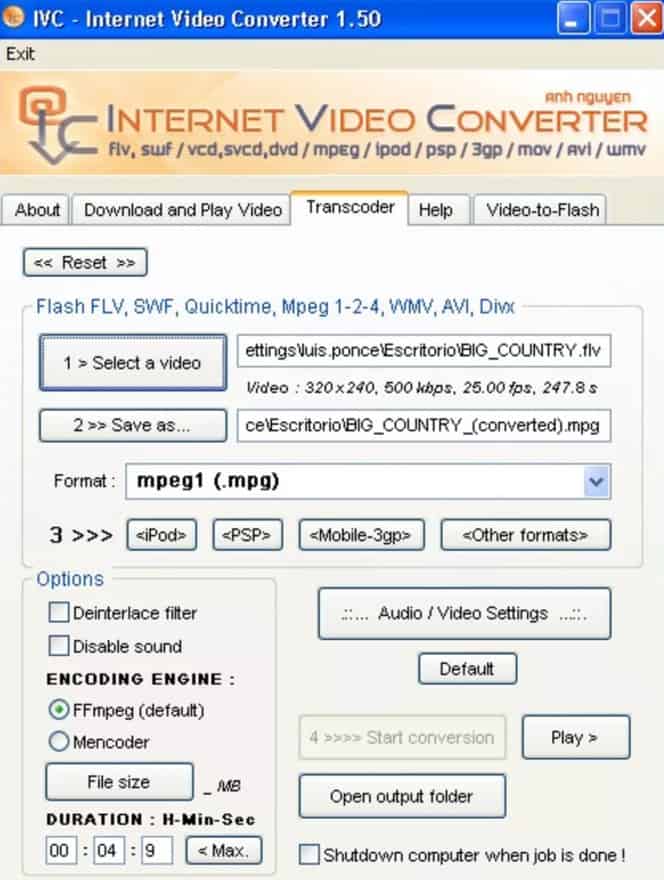 Internet Video Converter 