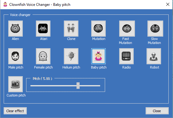 Clownfish Voice Changer 