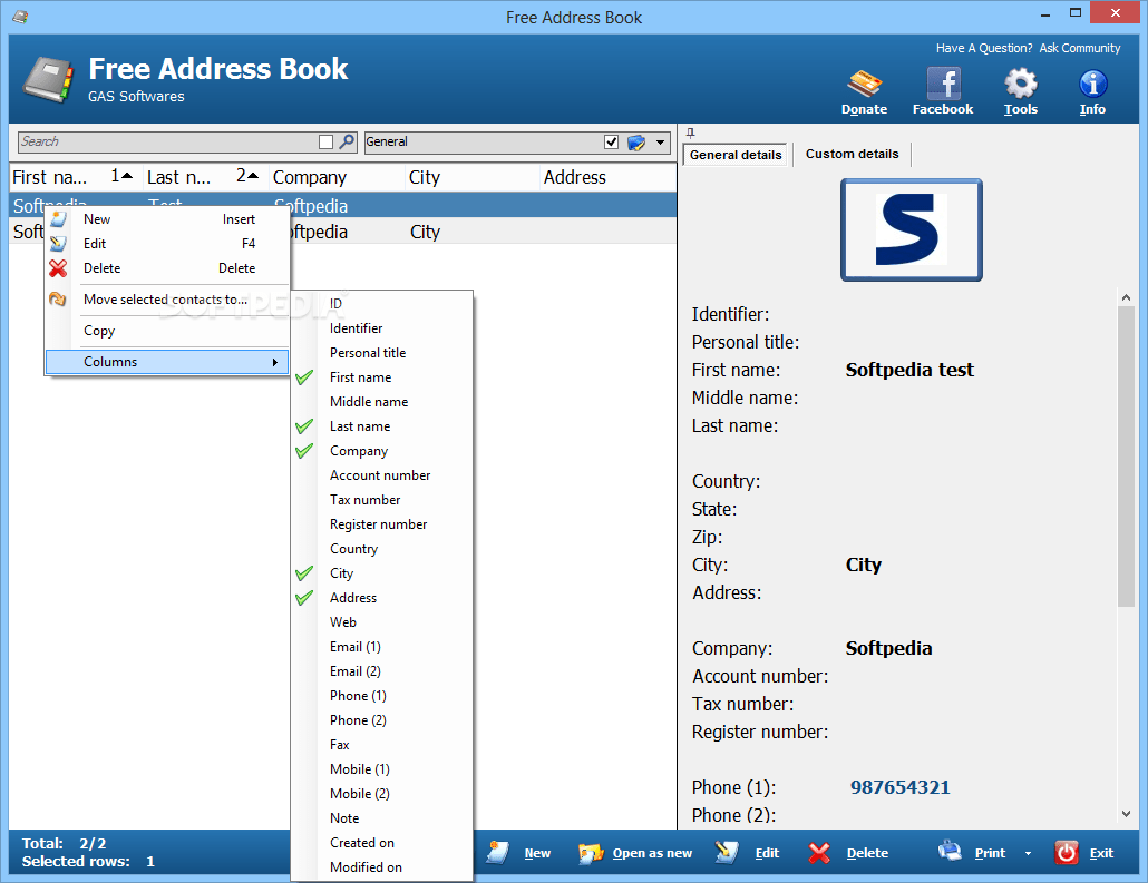 Online Address Book