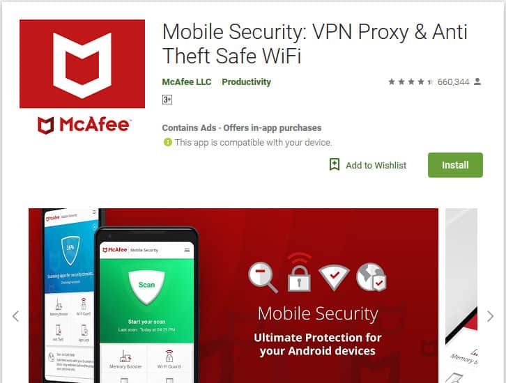 McAfee Mobile Security