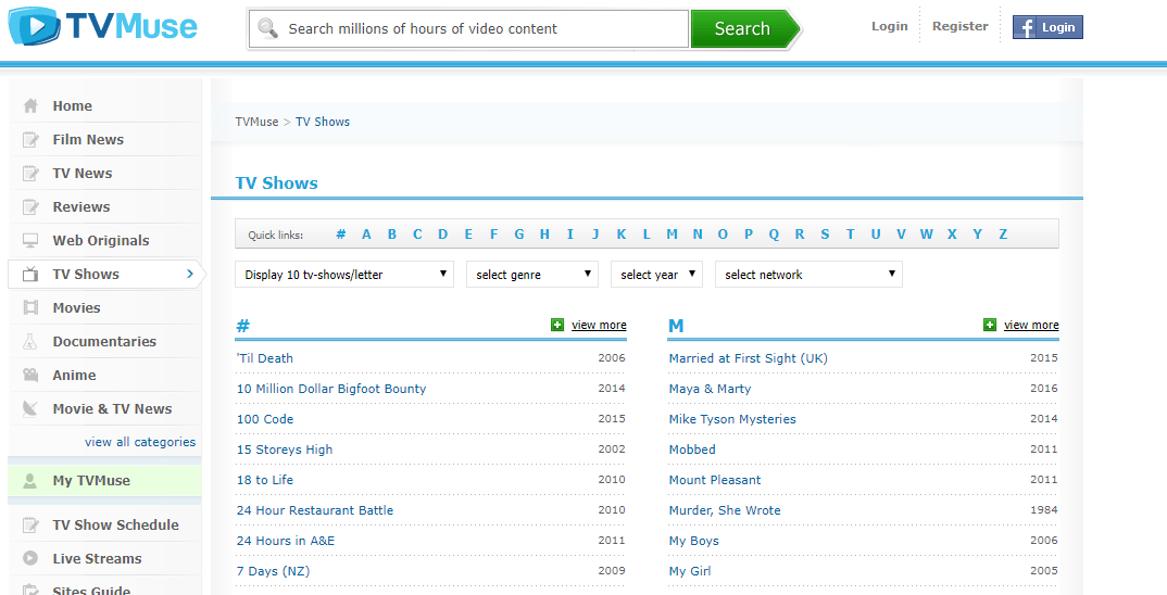  TVMuse alternatives