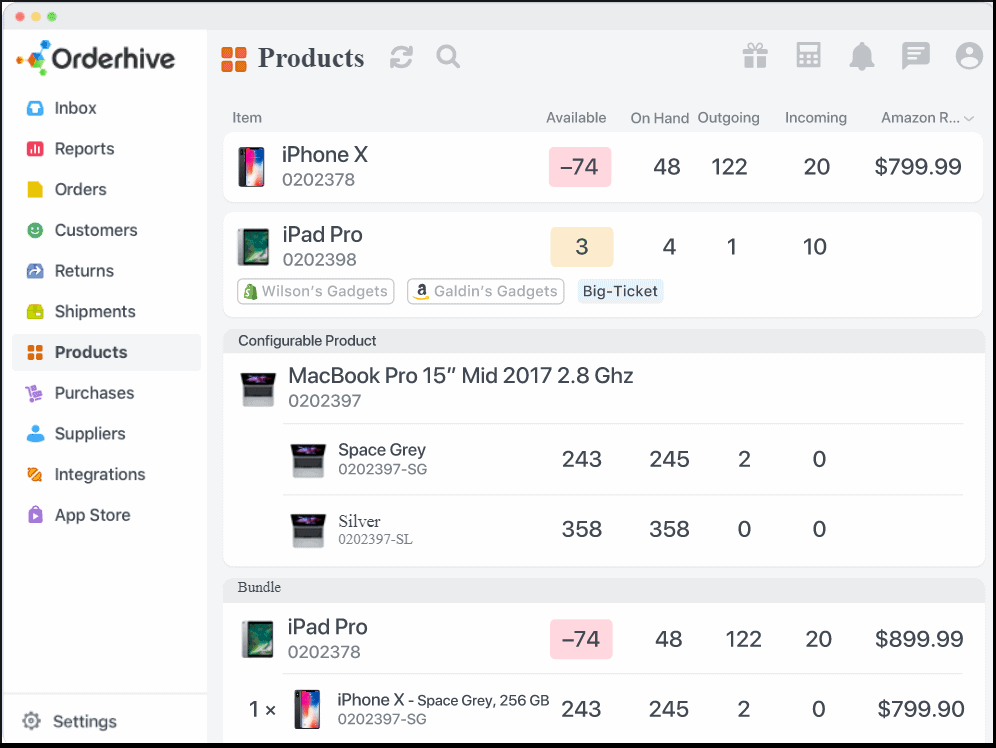 Orderhive cloud inventory management