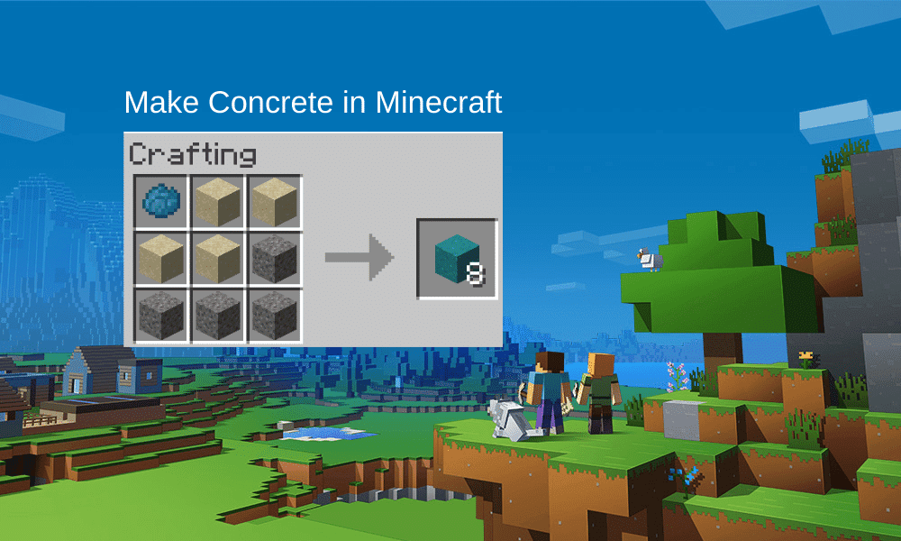  Concrete in Minecraft