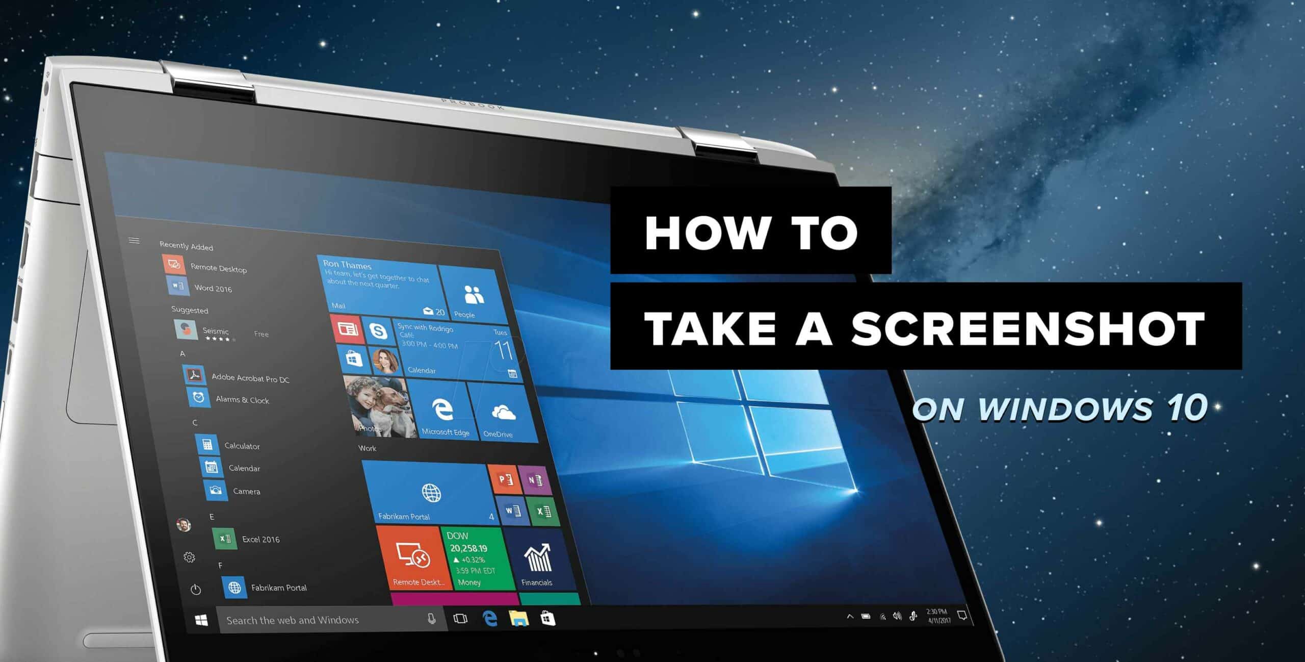 Screenshot on Windows 10