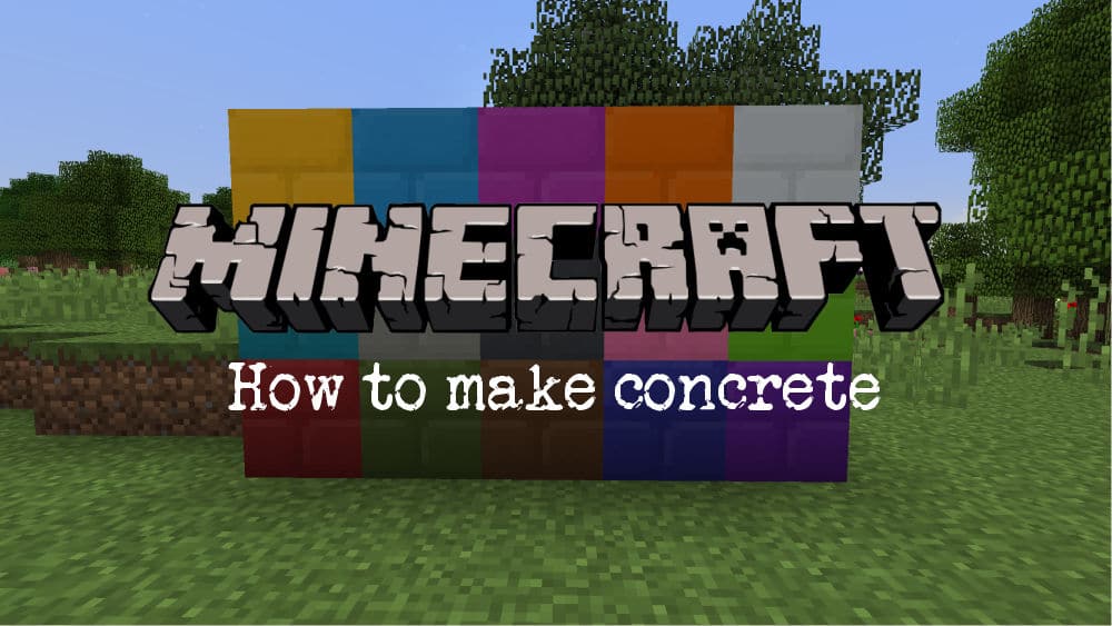 Concrete in Minecraft