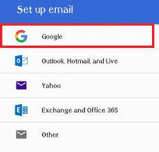 Default Google Account