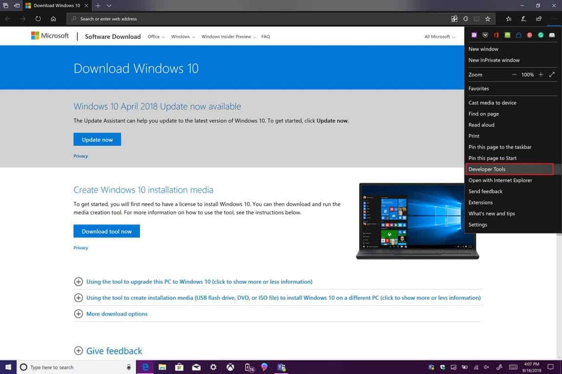 windows 10 media creation tool