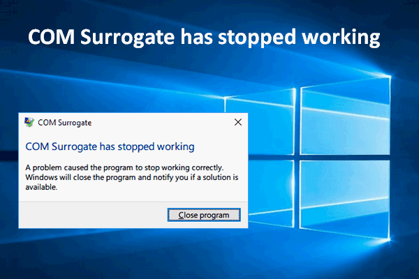COM Surrogate in Windows 10