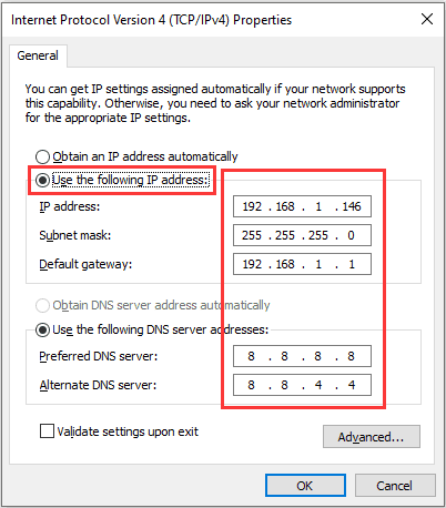 DNS server unavailable