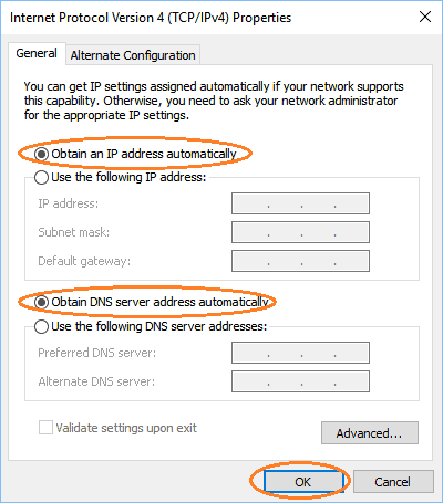 Ethernet Doesn’t Have a Valid IP Configuration