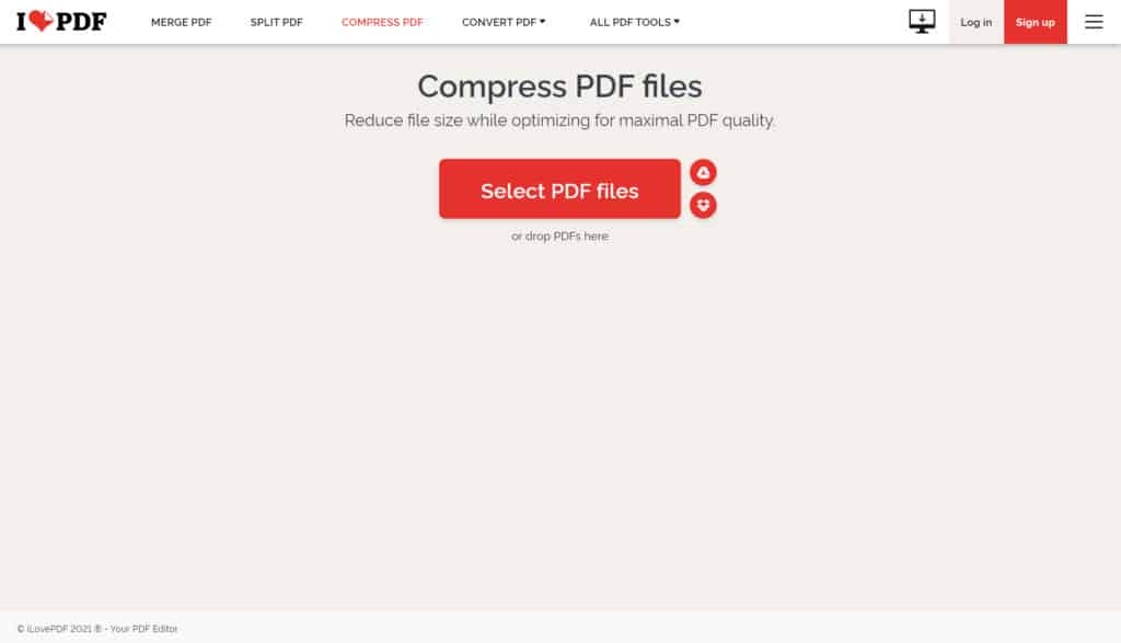 Compress a PDF