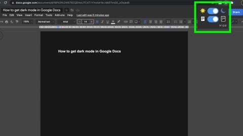 Google Docs Dark Mode