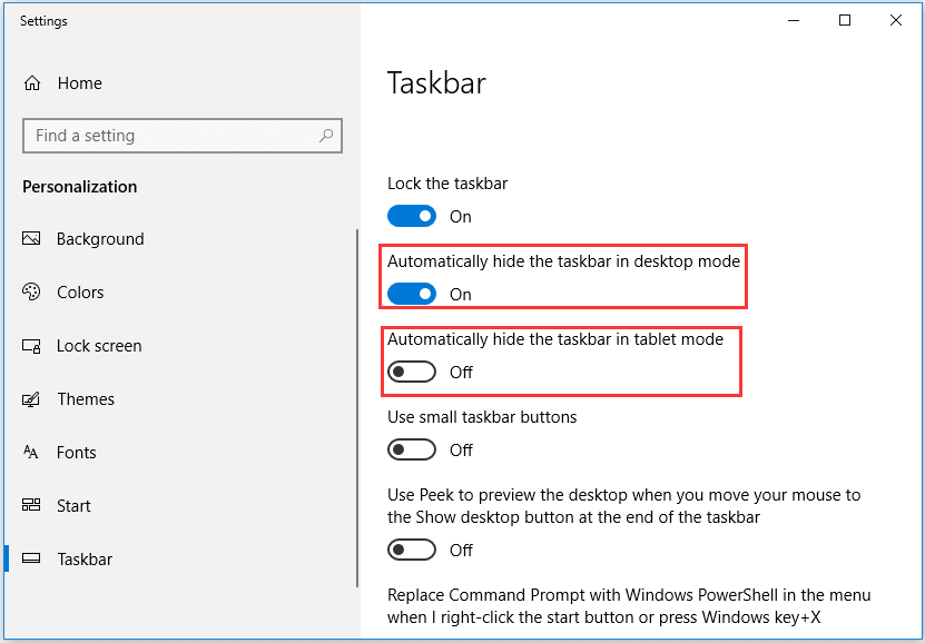 Taskbar Won’t Hide On Windows 10