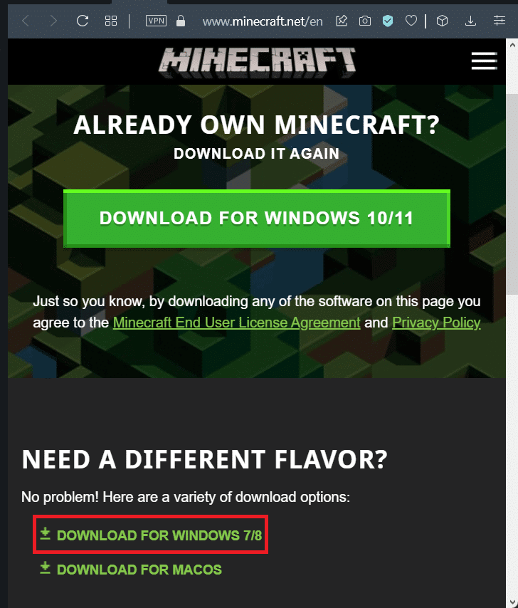 Minecraft Error 0x803f8001