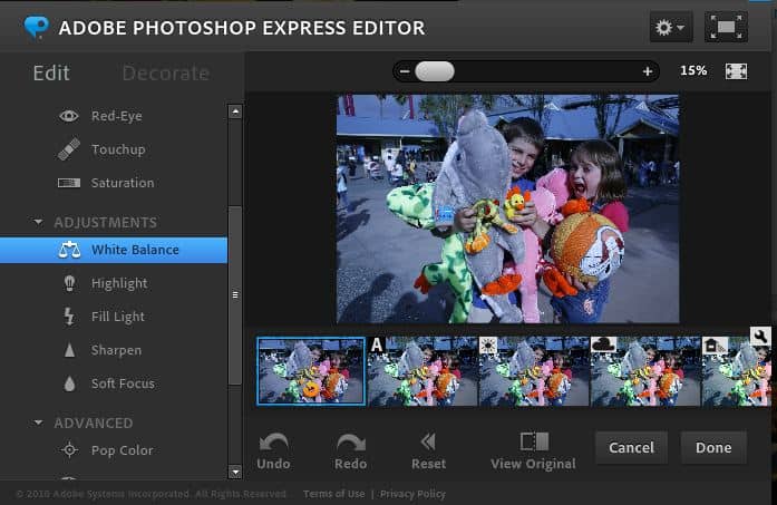 3. Adobe Photoshop Express