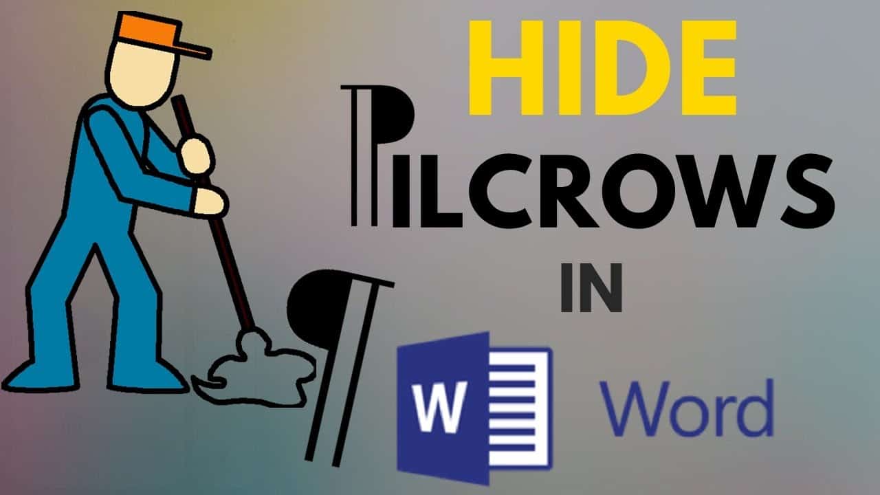 Remove Paragraph Symbol (¶) in Word