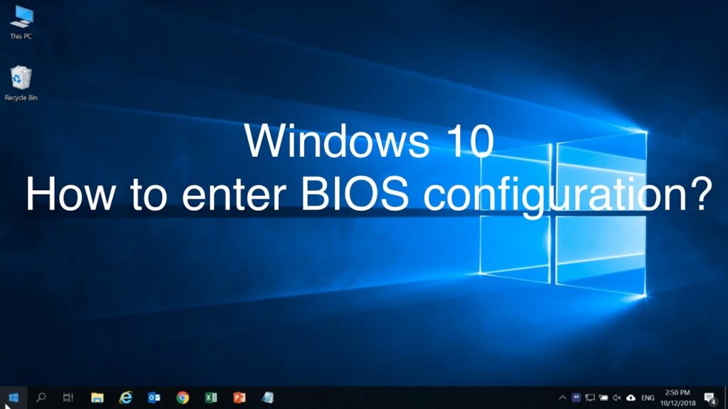 Access BIOS in Windows 10