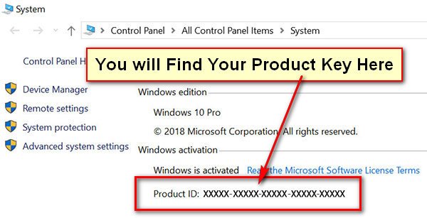 Windows 10 Product Key