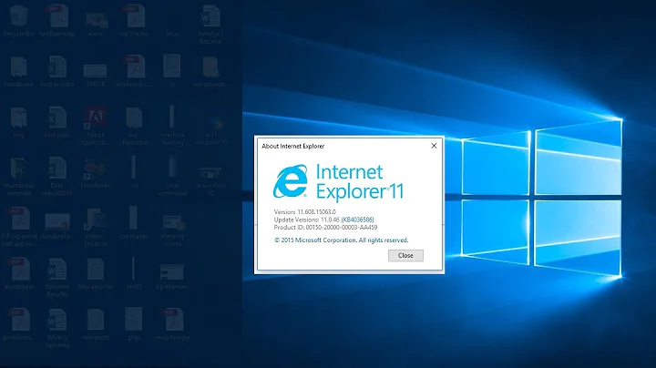 Install Internet Explorer