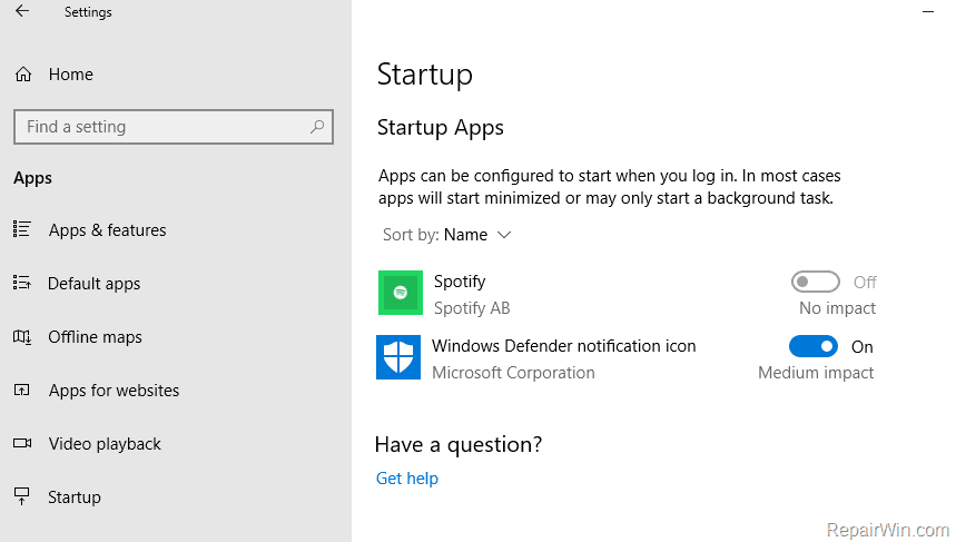 Startup Folder Location