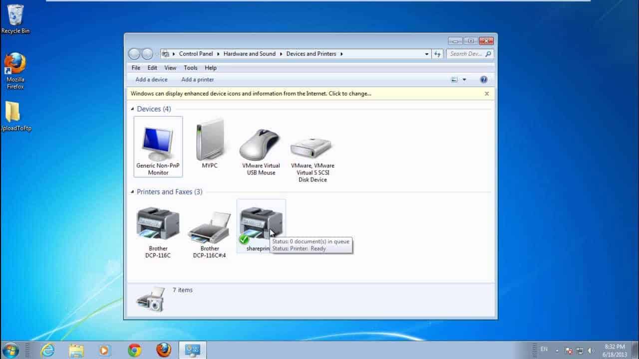 Printer Online in Windows 10