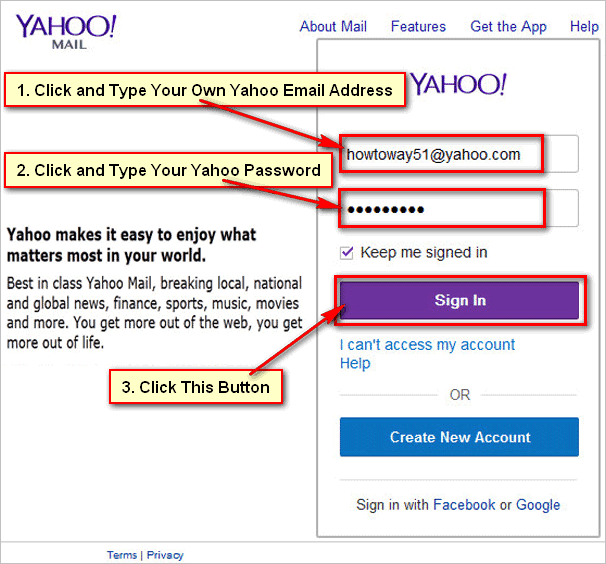 Create Yahoo Email