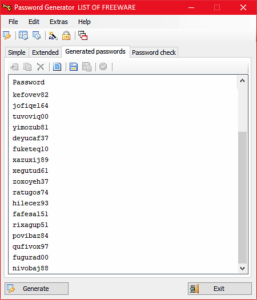 Passwords Generator