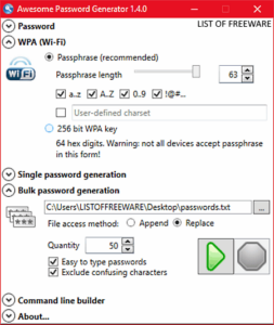 Awesome password Generator