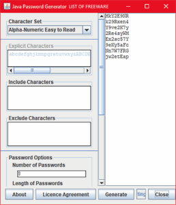 Java Password generator