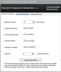 Random Password Generator