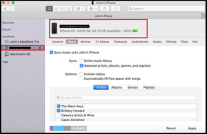 Transfer file between iphone and mac
