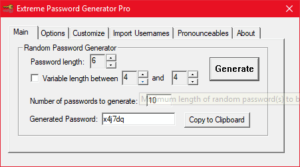 Extreme Pro Password Generator