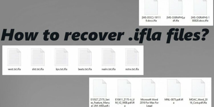how to recover ifla files