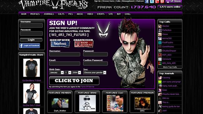 Sites Like VampireFreaks