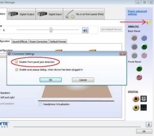 Click Connector settings