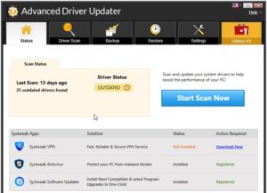 Launch the driver updating tool