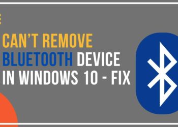 cant remove Bluetooth device on windows