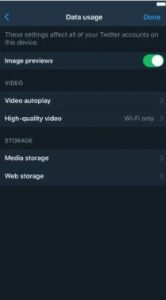 tap on Clear Media or Web Storage