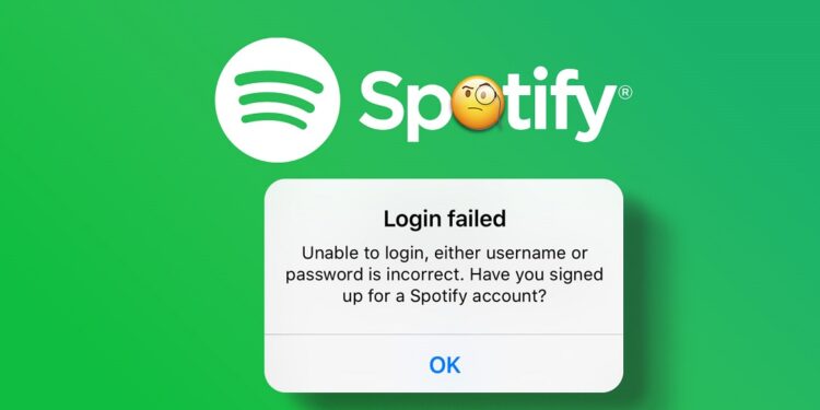 Spotify Unable To Login Error