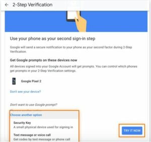 Choose how you want to verify that your phone is really yours