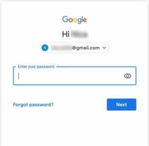 Sign in to your Google Account.