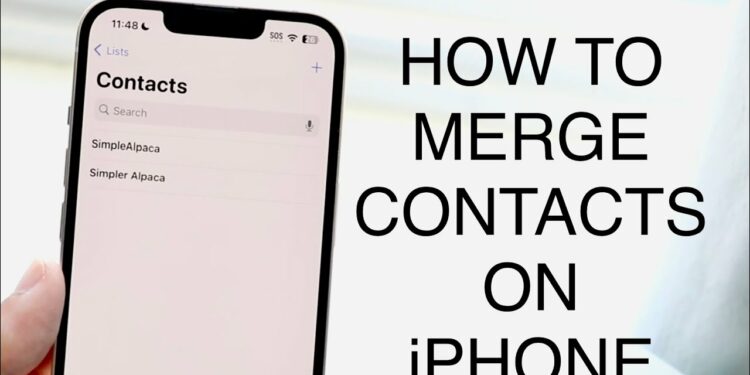 How To Merge Contacts On iPhone