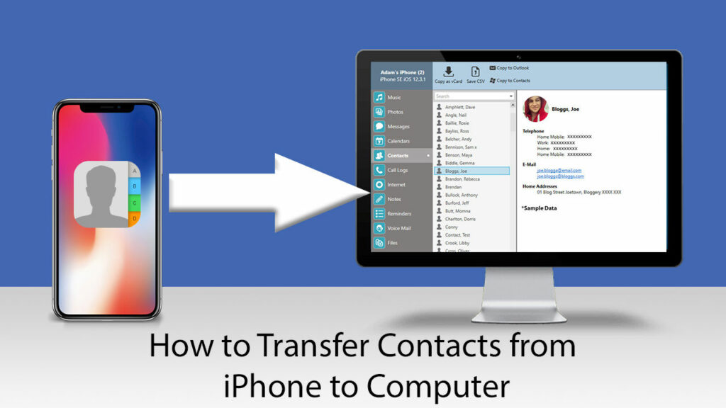 how to transfer contacts from iphone to iphone