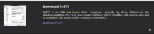 Download Putty from